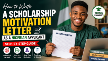How to Write a Scholarship Motivation Letter as a Nigerian Applicant (Step-by-Step Guide)