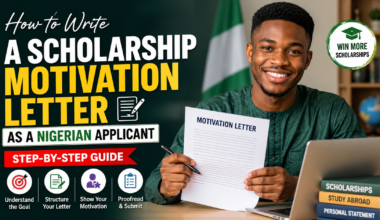 How to Write a Scholarship Motivation Letter as a Nigerian Applicant (Step-by-Step Guide)
